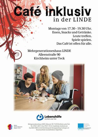 Café inklusiv im Mehrgenerationenhaus LINDE